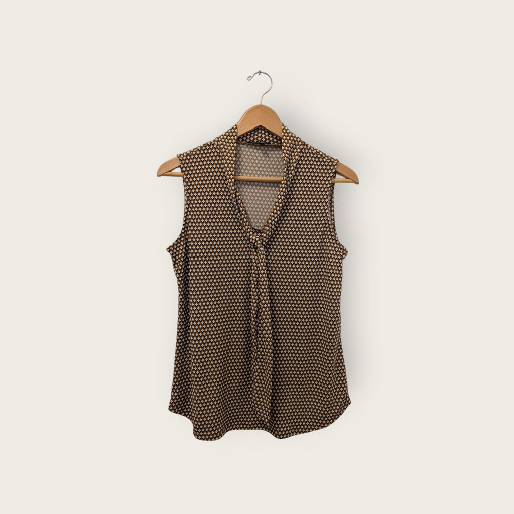 Sleeveless Necktie Blouse — Adrianna Papell