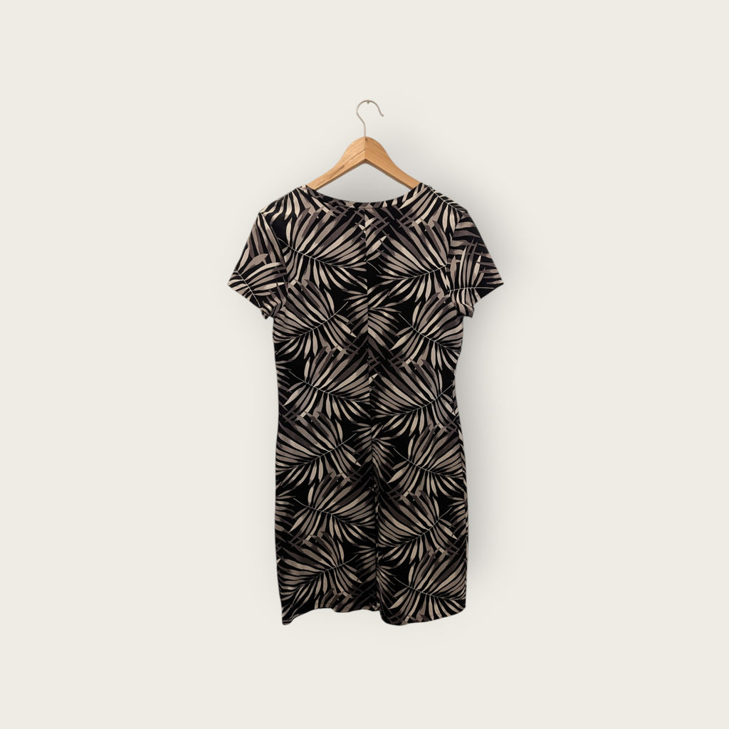 Old Navy Jungle Leaf Cotton T-Shirt Dress