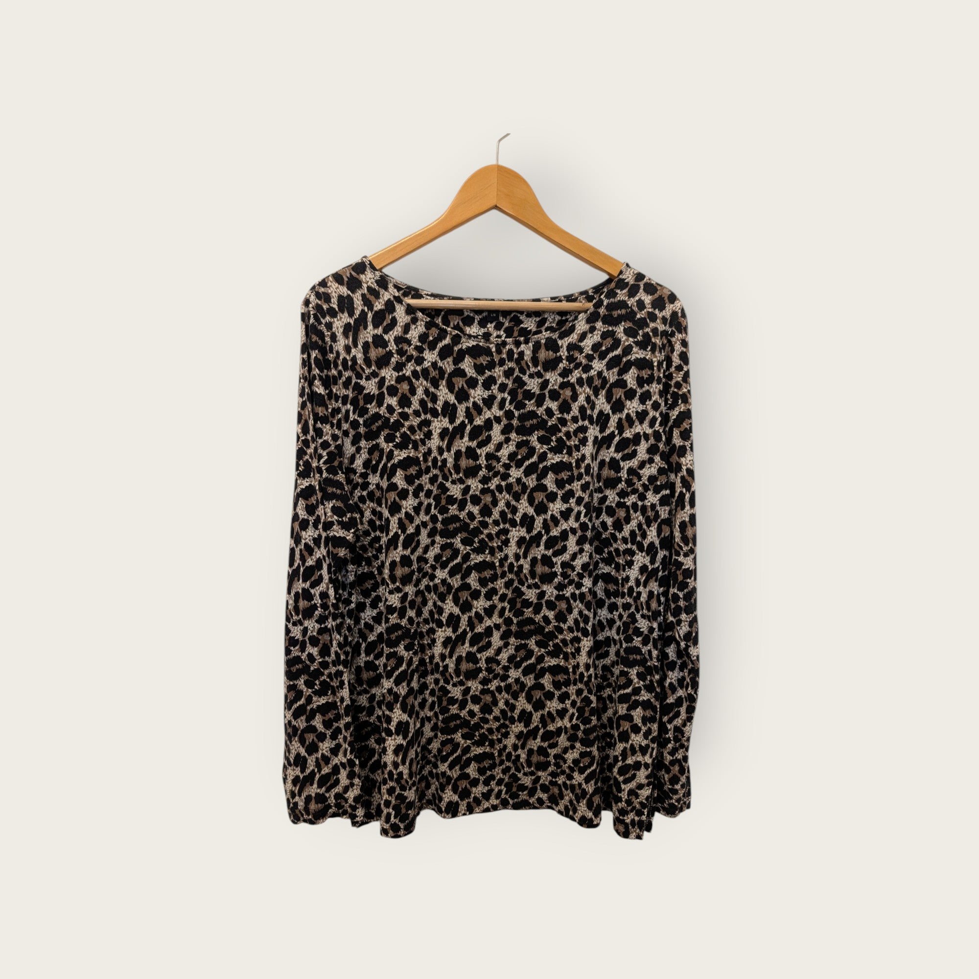 Mario Serrani Animal Print Scoop-Neck Stretch Top